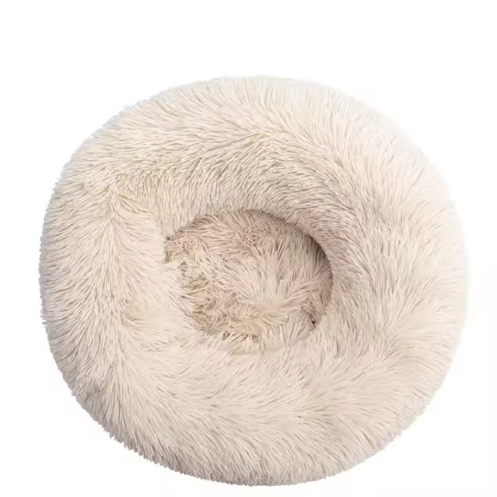 Cama para gatos, cojín suave, lavable para gatos y perros (marrón claro, 40 cm), Sunny - 1