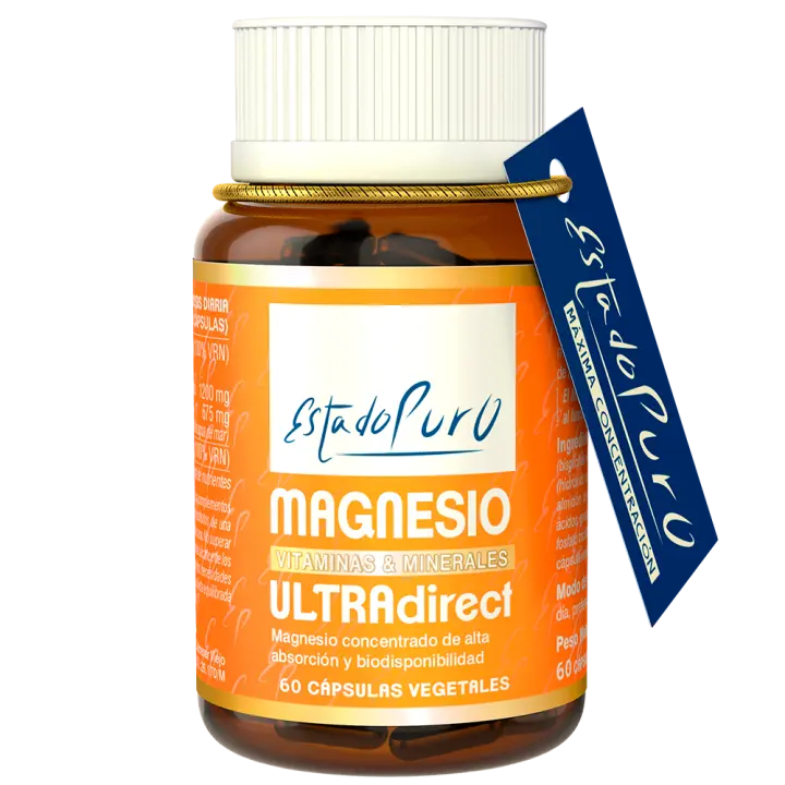 Suplemento de Magnesio Alta Concentración  Glicinato de Magnesio Estado Puro 1200mg + Magnesio Marino 675mg  Fórmula Vegana para el Bienestar  60 Cápsulas TONGIL - 1