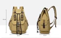 Mochila DIDABEAR De Lona Para Hombres Gran Capacidad Mochila Casual Para Escuela Viaje Con Manijas Suaves Y Cierre De Cadena - details 0