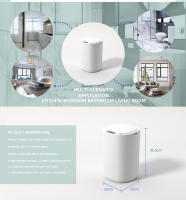 Bandeja Eléctrica Impermeable De 12L Blanco Para Cocina Y Baño Con Sensor Inteligente Recipiente De Basura Automático - details 5