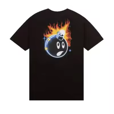 Camiseta The Hundreds Adam Bomb Airbrush Adam T-Shirt Black A23FW01007_1 - 1