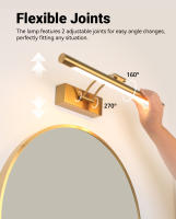 Luz De Pared Recargable LED Sin Cable USB Batería 4400mAh 40cm Para Decoración Del Hogar Dormitorio Con Control Remoto Moderno - details 6