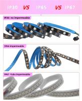 Tira De LED RGB WS2812B 5050 DC 5V Impermeable Con IC Chip Addressable 144LEDs Pantalla Digital Flexible Multicolor Para Decoración De Hogar - details 7