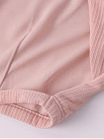 Nuevo Asia Mujer Conjunto De Dos Piezas Rosa Ribbed Tejido Con Top De Manga Larga Y Falda Maxi Espalda Descubierta Estilo Elegante Para Fiesta Y Club - details 11