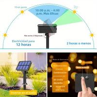 Luces De Cadena Solar Impermeables LED Para Exterior 8 Modos Decoración De Navidad Para Patio Jardín Árbol Balcones - details 1