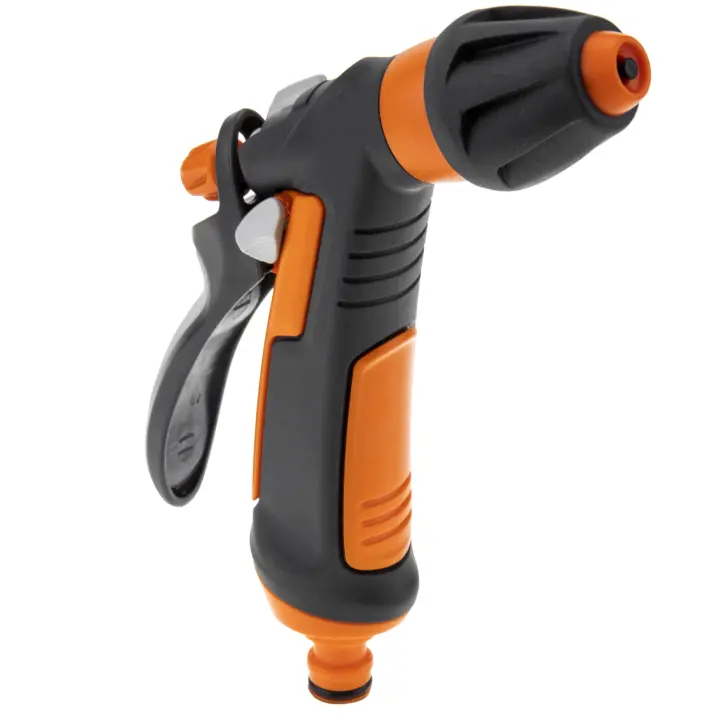 Pistola pulverizador de riego regulable con conector rápido y gatillo posterior - PrimeMatik - 1