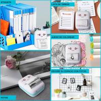 【🏰Corpus Christi】Impresora Térmica Portátil para Estudiantes - Sin Tinta, Bluetooth/USB, 13 Rollos Incluidos (Papel, Colores, Pegatinas) + Bolígrafo. Batería 1200mAh, Ideal para Clases, Exámenes y Oficina. ¡Regalo Práctico! - details 10