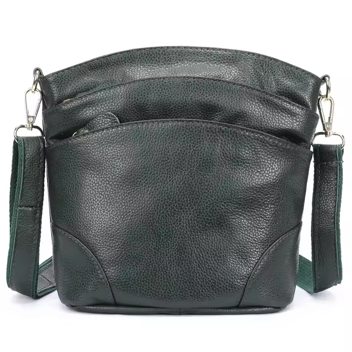 Bolso Bandolera Mujer De Cuero Genuino MJ Pequeño Bolso De Hombro Con Capacidad Para Teléfono Bolsa De Mano Para Niñas Estilo Vintage - 1