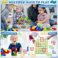 64 unids Tetra Torre equilibrio apilamiento Blocs juego, juego de mesa PARA 2 JUGADORES + juego la familia [DB] - details 2
