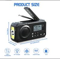 Radio De Emergencia Portátil DAB Con Solar BT FM Alarma SOS 5000 mAh Power Bank Y Lámpara De Lectura Radio Manivela Eléctrica - details 7