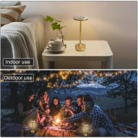 Lámpara De Mesa LED Recargable Simple Toque Con Luz Ambiente Ajustable En 3 Colores Lámpara Creativa Para Borde De Cama Decoración De Habitación - details 3