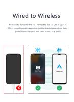 Adaptador De Coche 2 En 1 Wireless CarPlay Y Android Auto Negro Plug & Play Para iPhone Y Samsung Transforma Cableado a Inalámbrico Compatible Con Netflix YouTube Para Toyota Mazda Nissan Honda Y Más - details 5