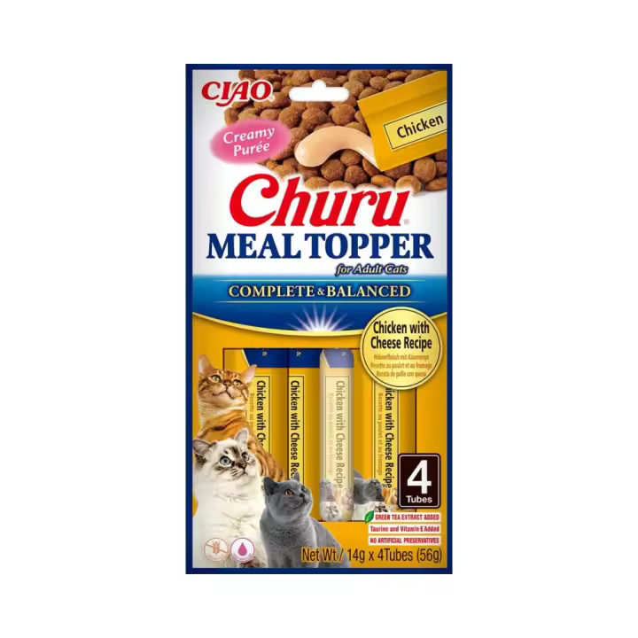 Churu Cat Meal Topper Receta De Pollo Con Queso 4 X 14Gr - 1