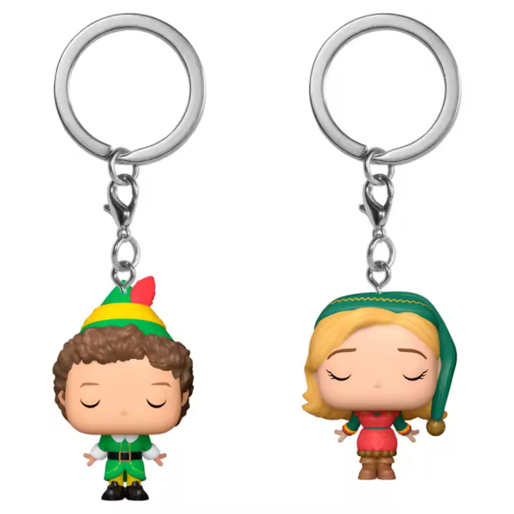 Blister 2 Llaveros Pocket POP Elf Buddy & JovieFigura  Coleccionable - Idea de Regalo- Mercancia Oficial - Juguetes para Niños y Adultos - Movies Fans - Muñeco para Coleccionistas y Exposición - 1