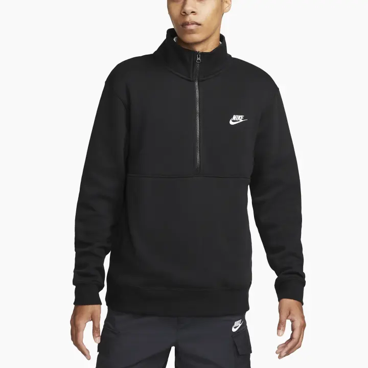 Chaqueta Deportiva para Hombre Nike Sportswear Club Negra con Cremallera y Capucha / Sabas Shop - 1