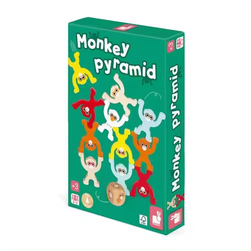 Juego de equilibnrio Monkey Pyramid Janod - psicomotricidad - Educativo - 1