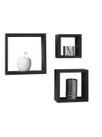 STARLEY - SET3 Estantes Cubo de Pared , Blanco rganizadores de Almacenamiento de Cubos 24/27/30 - details 1