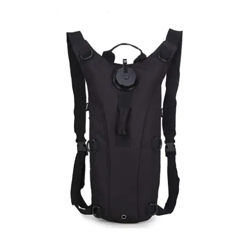 Prowalk mochila táctica de hidratación negra 2.5 a 3 litros, para senderismo, running, trekking, ciclismo, montaña y actividades y deportes al aire libre, con correas de hombro y pecho ajustable muy ligera y dinámica - 1
