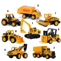 Juguetes De Navidad Vehículos De Miniatura De Aluminio 8 Tipos De Coches De Construcción Y Camiones Cargueros Modelo De Coche - details 2