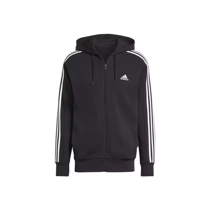 Adidas Sudadera 3S Ft Hombre Negra - Suave Felpa Algodón - 1