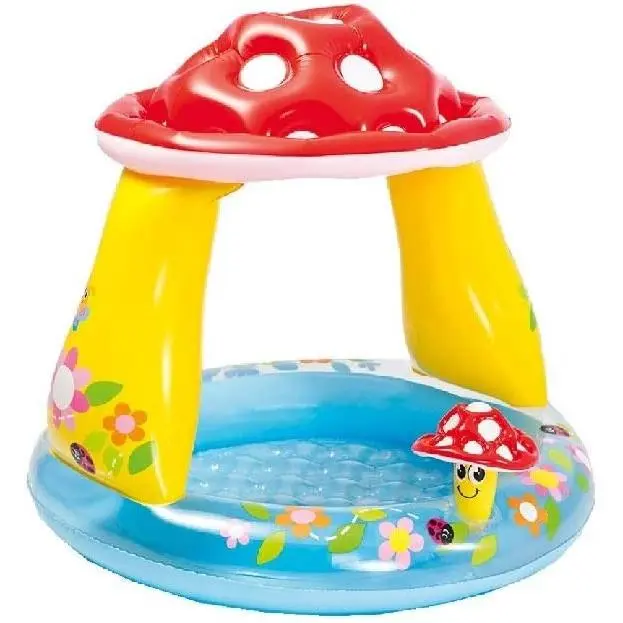 Intex 57114 - Piscina Bebé con Parasol, Multicolor, 102 x 102 x 89cm - 1