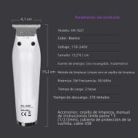 Kemei 5027 Cortacabello Para Barbero Sin Cable Corte Cercano Para Líneas Y Afeitado Seco Pantalla LCD Trimmer De Cabello Con Cuchilla De Titanio - details 4