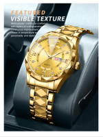 Reloj De Cuarzo Para Hombre BINBOND 2024 Auténtico Resistente Al Agua Con Espectro Nocturno Calendario Doble Y Puntos Diamantados Vidrio De Cristal Durável Estilo Lujo - details 9