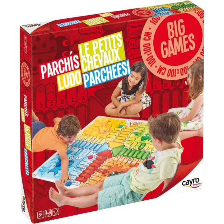 Cayro - Parchís - + 5 Años - Modelo Gigante -Tablero 100 x 100 cm - Juego de Mesa - Niños y Adultos - para Jugar al Aire Libre - Ideal 2 a 4 Jugadores