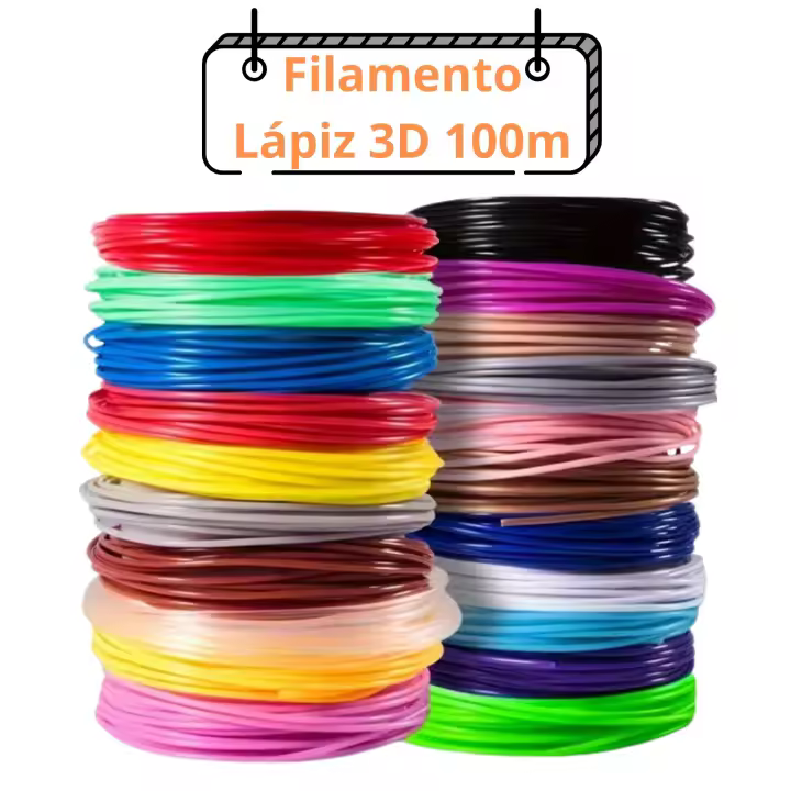 CAELLUMA - Filamento PLA 1,75 mm para lápiz 3D y impresora 3D - Caja con 20 o 30 colores - 100 150 y 200 metros en total - Incluye plantillas y accesorios la Opción de 200 metros - 1