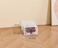 Zapatero plegable para el hogar, caja zapatos ,caja plastico cajone caja de almacenamiento de plástico transparente, organizador de zapatos, Zapatero de almacenamiento para zapatos de baloncesto, tacones altos 2 tamaños - details 3