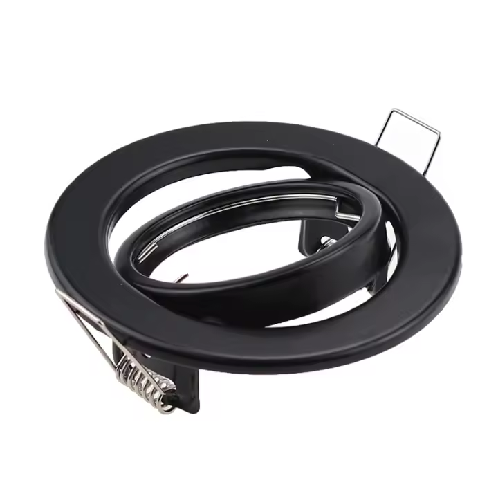 Soporte De Luz LED Blanco/ Negro Ajustable Para Bombilla MR16 GU10 Holder De Luz Térmica Revestida De Aluminio Para Iluminación Requedada - 1