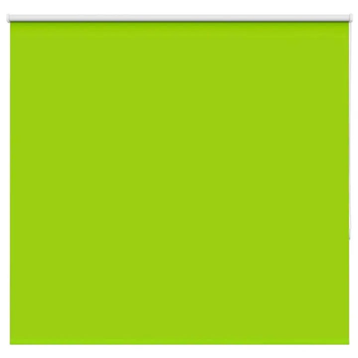 vidaXL Estor Enrollable Opaco hojas verde 145x130cm Tela Ancho 141,6cm - 1