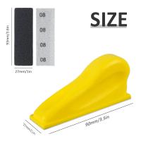 Kit De Lijadora Portátil 80Pcs 3.5x1inch Mini Detalle Seco Y Humedo Papel De Lijar De 80 a 800 Grados Para Manualidades Y Carpintería - details 1