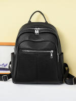 Mochila de viaje urbana sencilla de PU para mujer - details 15