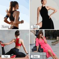 Banner - Set de 3 Clips para unir tirantes sujetador, clips para sujetador, Forma de mariposa - Negro