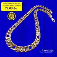 Gran Collar 3x1 TC Acanalado ( novedad ) 12 mm 60 cm Oro 18 Kilates con Certificado de Calidad - details 6