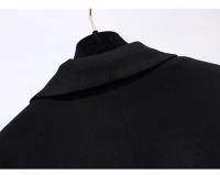 Nueva Sastrería Blazer Negra Para Mujer Oficina Primavera Otoño Traje Elegante Cintura Ajustada Doble Botón Moda Trabajo - details 14