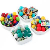 Set De 33 Piezas De Bolas Y Lentiles De Silicona Para Fabricación De Joyas DIY Accesorios Para Pulseras Bolígrafos Y Llaveros - details 2