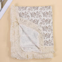 Manta De Algodón Muselina Para Bebé Con Borlas Swaddle Recibimiento Para Recién Nacidos Funda De Cuna Y Silla De Coche - details 16