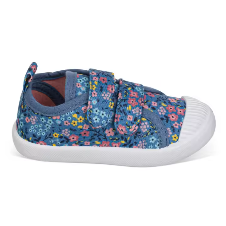 Chetto Lona Flores - Calzado Respetuoso | Zapato Respetuoso Baby Free con Suela Plana Zero Drop Flexible y Ligero - 1
