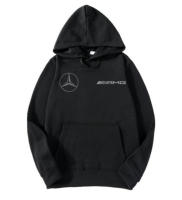 BCC Sudadera con capucha negra mercedes coche Impresion Premium 300 grs Unisex - details 0