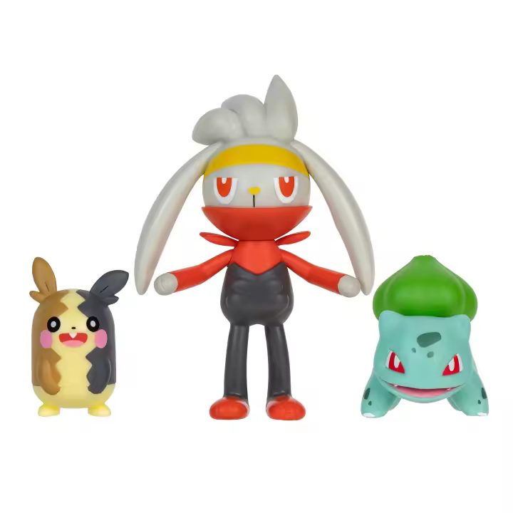 Pack de tres Figuras Pokémon Morpeko, Bulbasaur, Raboot 5cm Raíz MERCHAN-STORE Figuras Pokémon Pokemon - 1