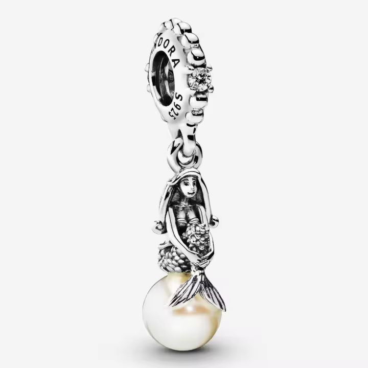 Pandora Charm de Colgante en Plata de Ley Disney Brillo Ariel，Incluye Caja Original - 1