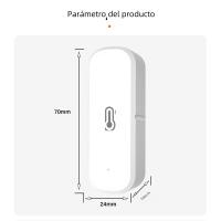 Sensor Inteligente De Temperatura Y Humedad ZigBee/WiFi Tuya Batería Poderada Para Seguridad Doméstica Compatible Con Alexa Y Google Home - details 12