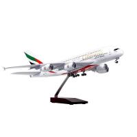 Modelo De Avión Airbus A380 UAE/Emirates Juguete Grande De 18 Pulgadas Escala 1/160 Con Base Kit De Modelismo Aeronáutico - details 2