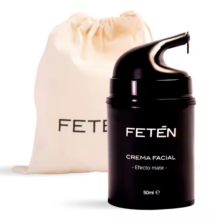 FETĒN Crema Hidratante Facial Hombre – Crema antiarrugas con ácido hialurónico, efecto antiedad y matificante, cuidado de cara día y noche, men skincare, antiacné (1 ud. 50ml) - 1