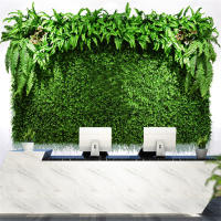 Cerda De Hierba Artificial 40x60cm Eucalipto Falso Césped Para Decoración De Jardín Fiesta Y Muralla Colgante Mat De Vegetación - details 8