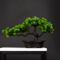 Planta De Pino Artificial De 27cm Bonsái Decoración De Mesa Para Hogar Y Habitaciones Arbol De Simulación De Landscape En Plástico Para Exposición Y Regalo - details 9