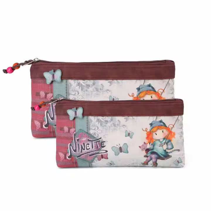 Forever Ninette Swing Set de Dos Bolsas de Aseo, Multicolor - 1