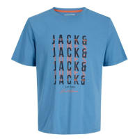 Jack & Jones SS25 Hombre Pack 2 Camisetas de Algodón Mod JJDELVIN logo estampado Moda Casual Informal REF 247813 - details 7